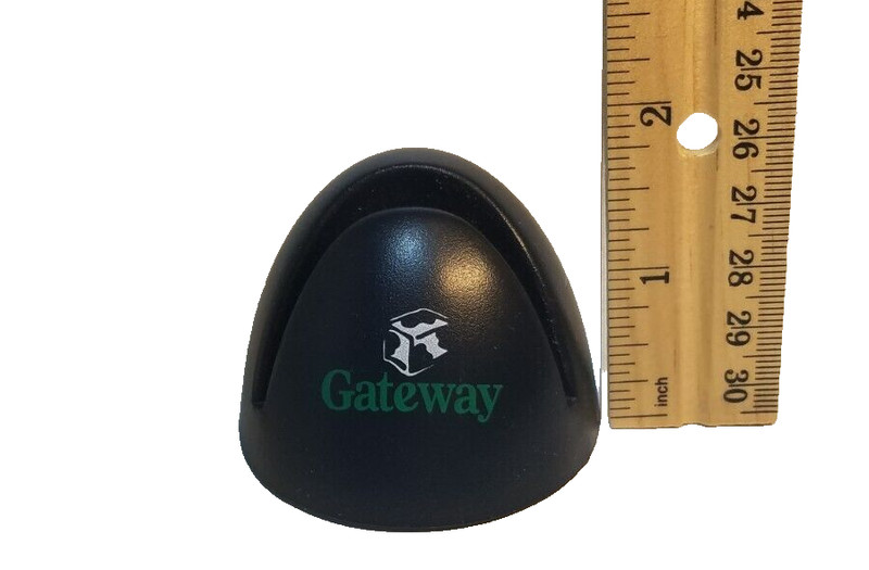 Gateway Computer Y2K 2000 Business Card Holder For Office Desk RARE WoW gallery