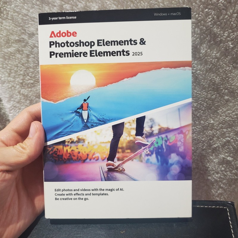 Adobe Photoshop Elements 2025 & Premiere Elements 2025, 3 years PC/Mac