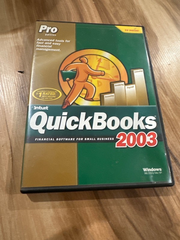 INTUIT QuickBooks Pro 2003 Financial Software Small Business