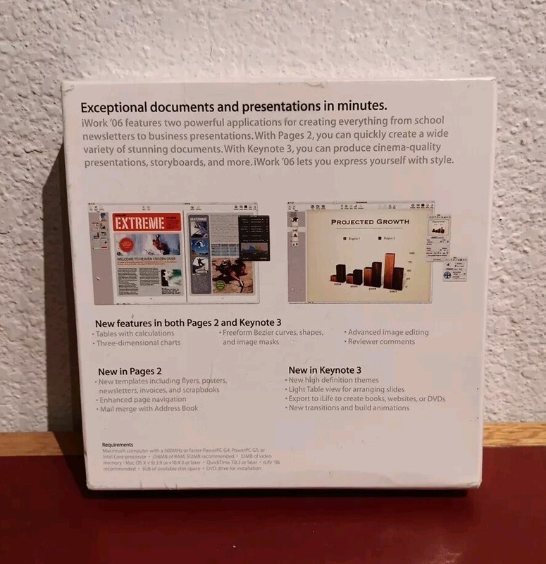 New/Sealed Apple iWork '06 Mac MA222Z/A Free Shipping gallery