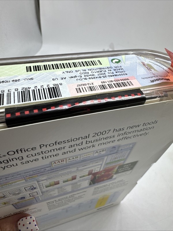 Microsoft Office Professional 2007 Full Version Academic Use Only New Sealed gallery