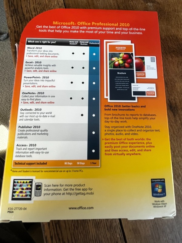 Microsoft Office Professional 2010 Windows Retail w/ Product Key Employee Bought gallery