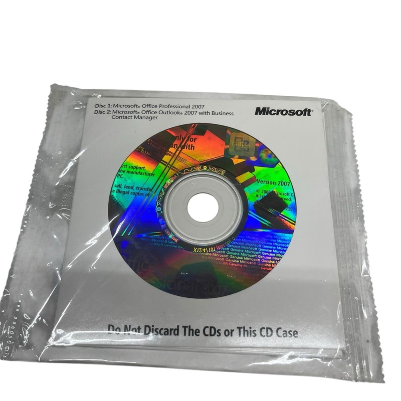 Microsoft Office Professional 2007 Full w/Business Contact Manager w product key