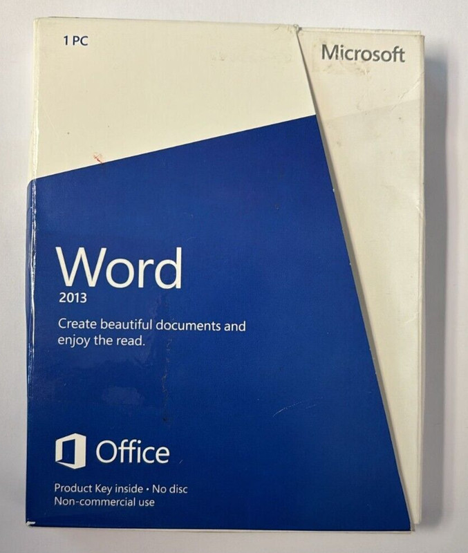 Microsoft Word 2013 Key Card