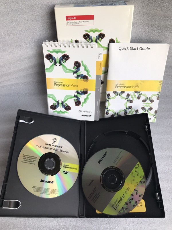EXCELLENT Boxed set Microsoft EXPRESSION WEB UCQ-0010 COA + Product Key