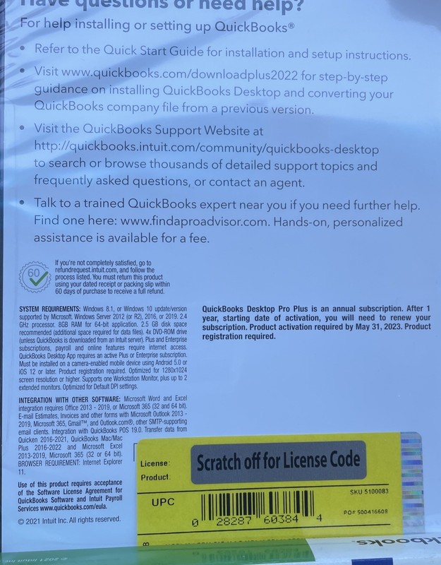 SEALED Intuit Quickbooks Desktop Pro Plus Small Business Accounting 2022 gallery
