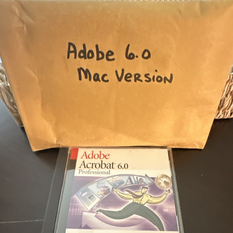 Adobe Acrobat 6.0 Professional Document Management Software CD Mac English