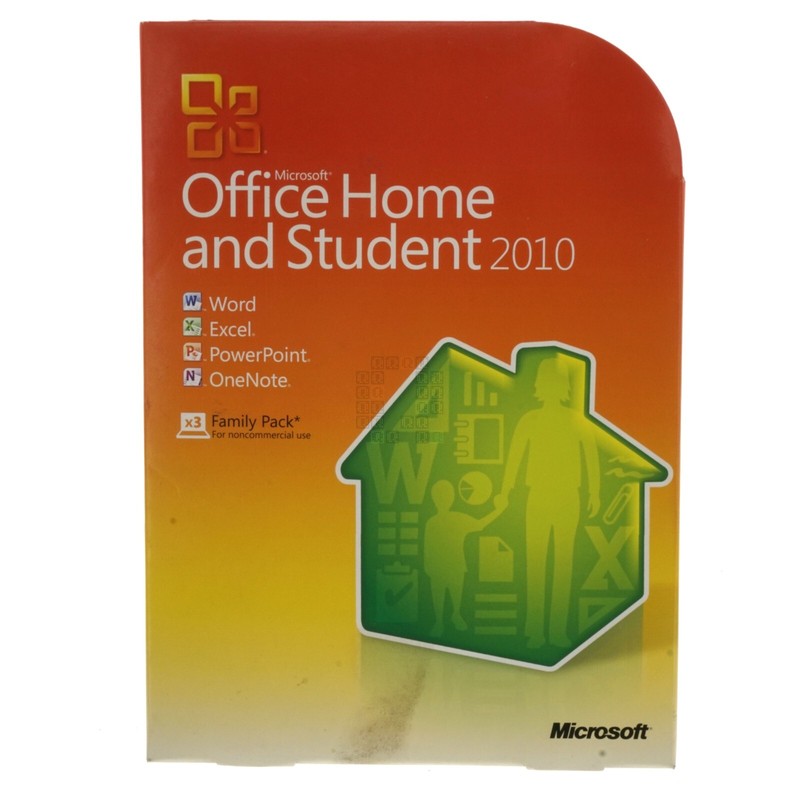 Microsoft 79G-02121 Office Home and Student 2010 x3 Family Pack