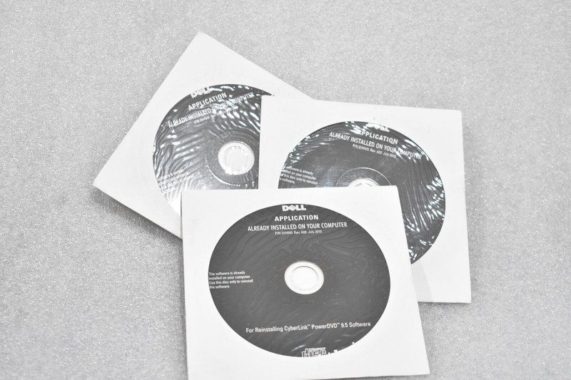 DELL 3VHW0 OFPGC7 REV A00 APPLICATION REINSTALLING CYBERLINK DVD 9.5 (LOT OF 3)