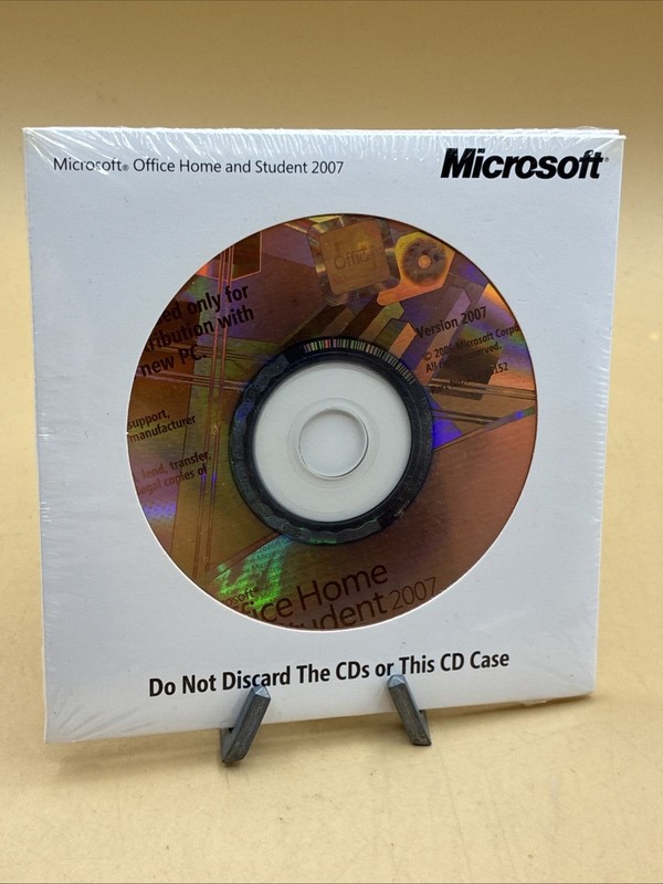 Microsoft Office 2007 Home and Student w/ Product Key Brand New Sealed