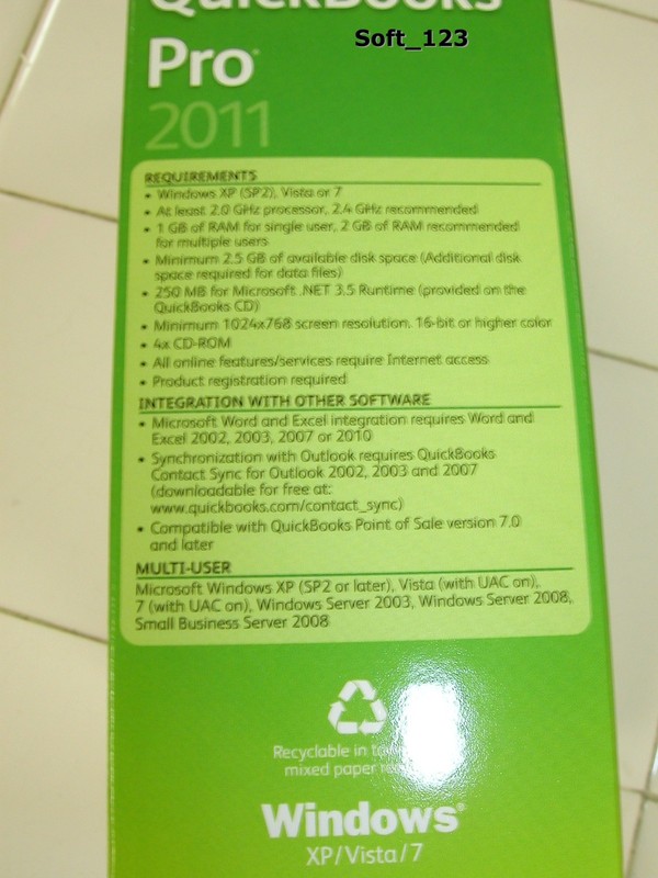 INTUIT QUICKBOOKS PRO 2013 FOR WINDOWS FULL RETAIL USA VER.= 2 LIFETIME LICENSE gallery