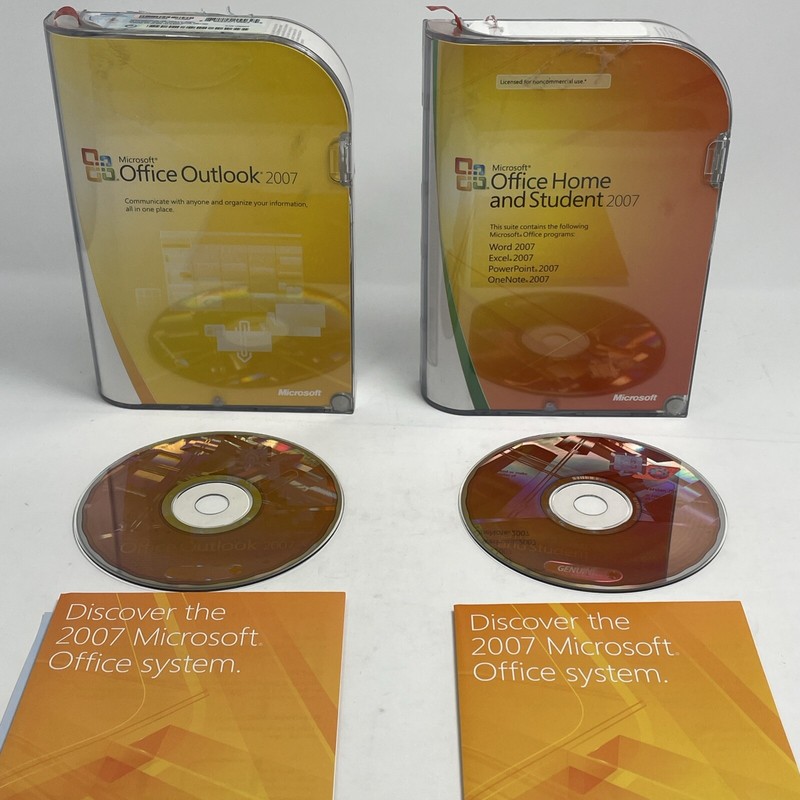 Microsoft Office Home and Student 2007 + Outlook Software with Product Keys