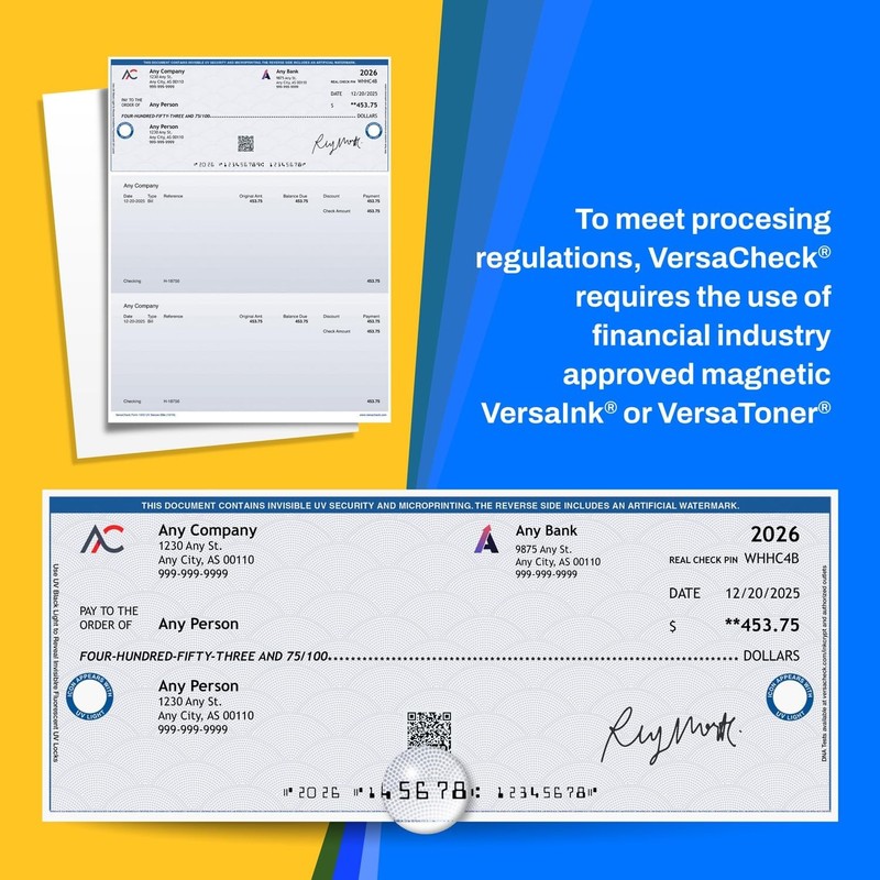 VersaCheck X1 Platinum 2026 Check Printer + 1yr Online Subscription Bundle gallery
