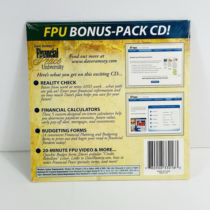 Dave Ramsey's Financial Peace University CD-ROM for Windows and Macintosh gallery