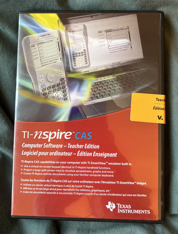 TI-Nspire CAS Computer Software – Teacher Edition
