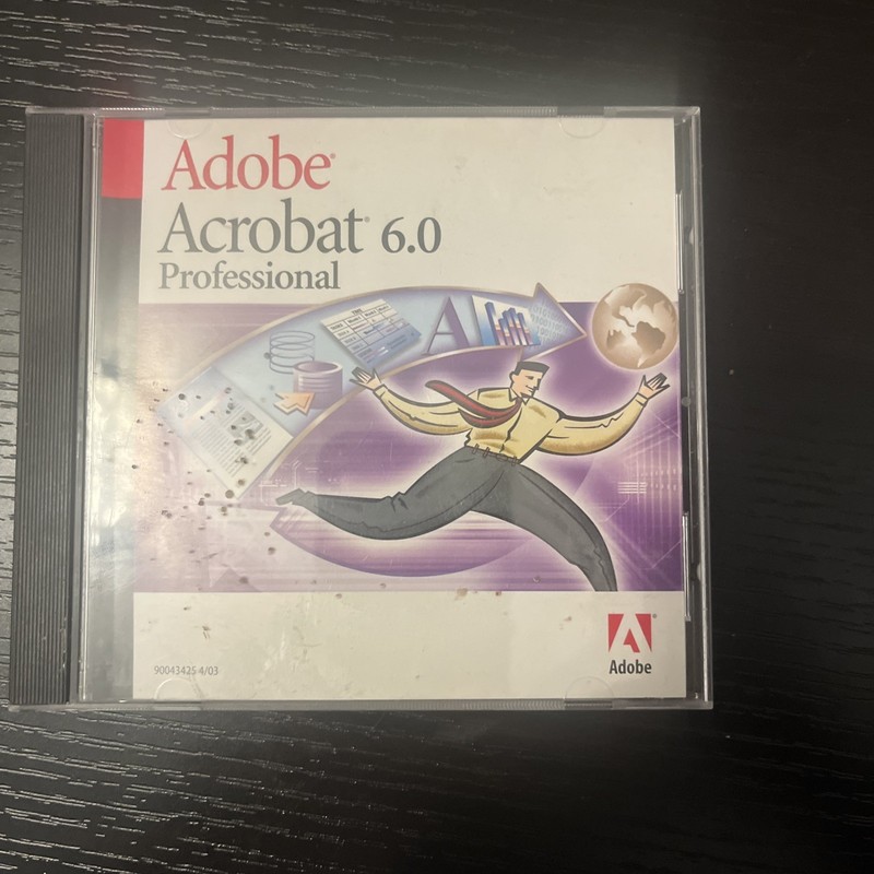 Adobe Acrobat 6.0 Professional Upgrade Mac Software Full Retail CD Serial Number