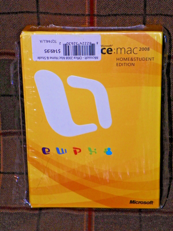 Microsoft Office Mac 2008 Home & Student Edition – Comes with 3 Product Keys