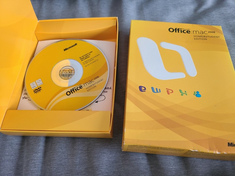 Microsoft Office 2008 Home & Student Edition for Mac w/ 3 Product Keys