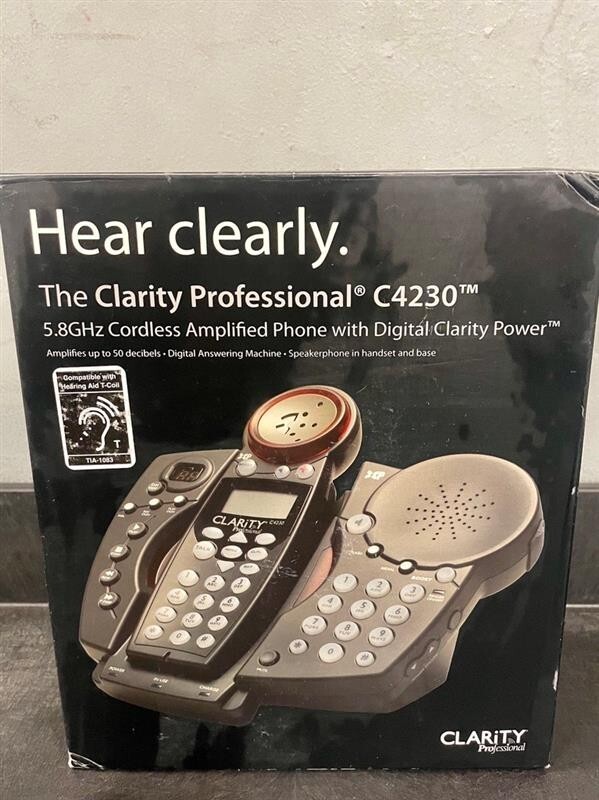 Clarity 5.8 GHz Professional Amplified Cordless Phone with DCP and Digital Answe
