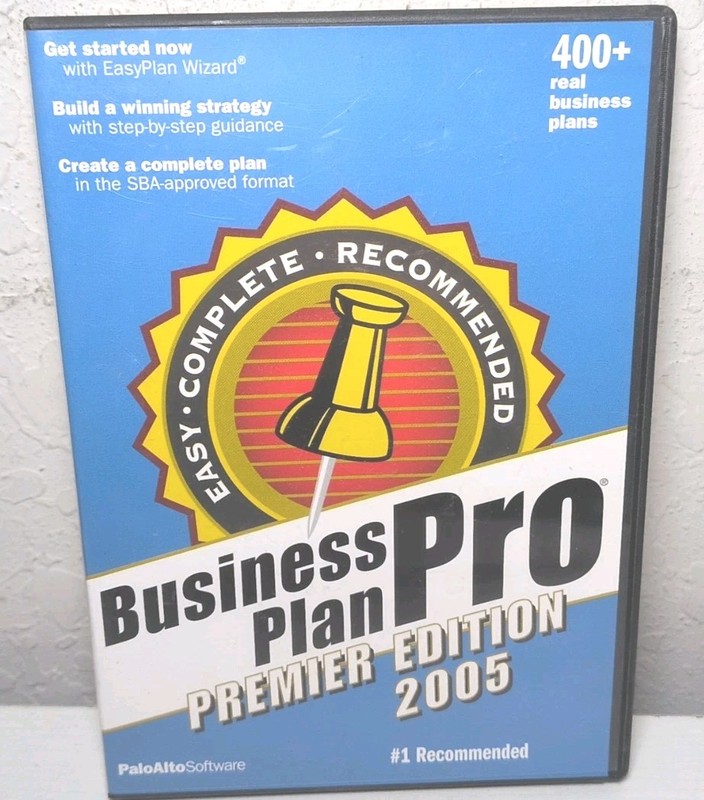 Business Plan Pro Premier Edition 2005 PC CD-ROM B104
