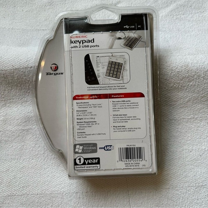 Targus numeric keypad with two USB ports gallery