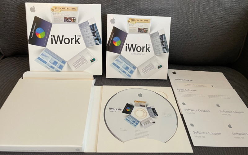 Apple iWork ’08 Mac- Includes Keynote, Pages, Numbers – Retail-Box – MA790Z/A
