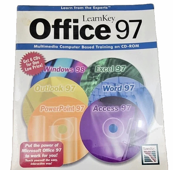 LearnKey Office 97[6 cd's] NIB Sealed New!