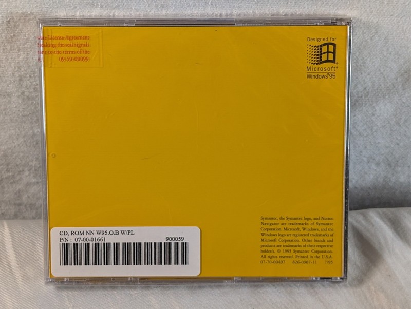 Symantec Norton Navigator Windows 95 CD ROM New Sealed gallery