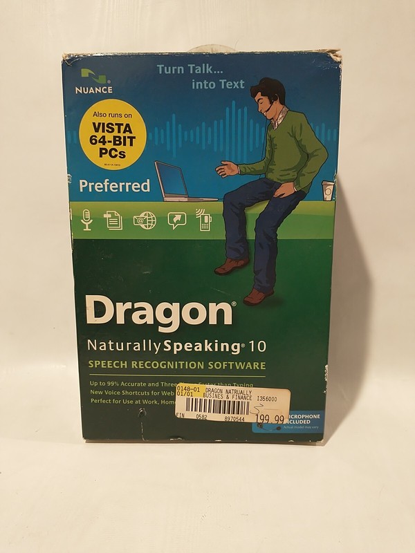 NUANCE DRAGON NATURALLY SPEAKING PREFERRED 10 SPEECH RECOGNITION SOFTWARE-NUANCE