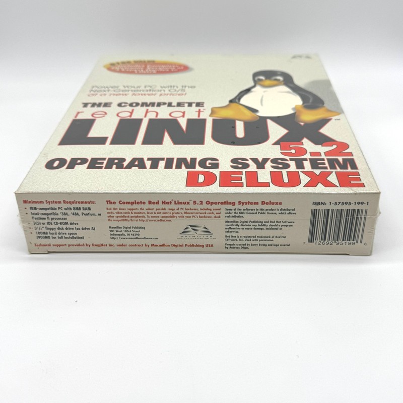 The Complete RedHat Linux 5.2 Operating System Deluxe New Sealed PC Software gallery