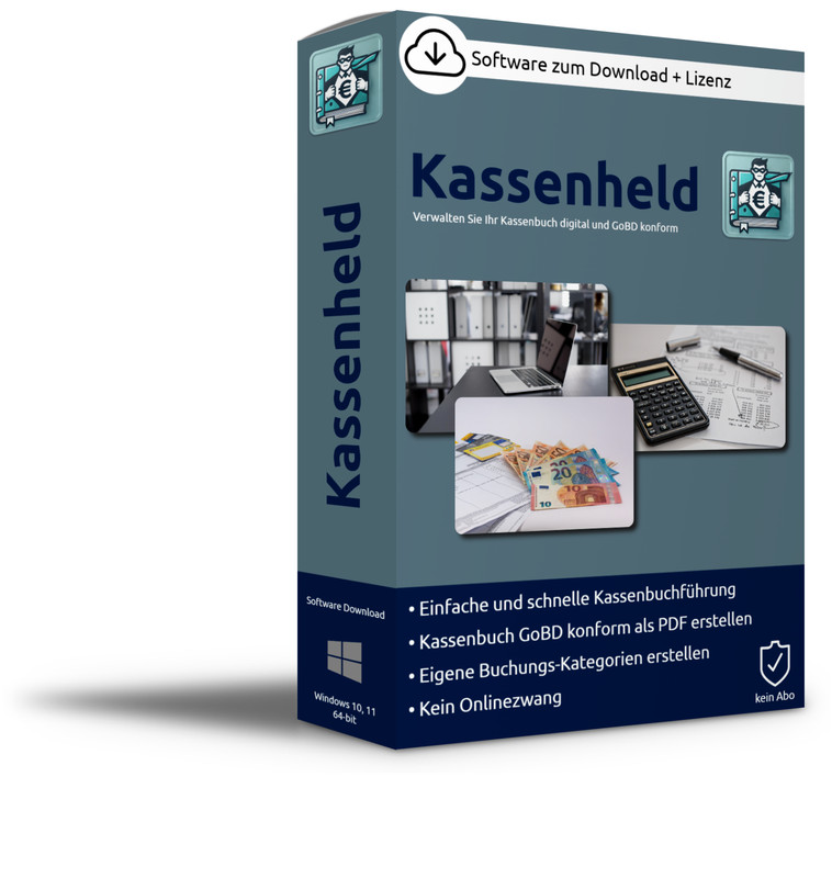 Digital cash book GoBD export PDF management of the cash book without Excel