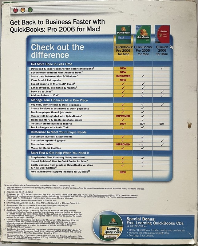 Intuit Quickbooks Pro 2006 Small Business Windows Financial Software CD /Reg Key gallery