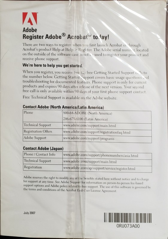 ADOBE ACROBAT 8/8.1 STANDARD IN RETAIL CASE or Shrink Wrap gallery