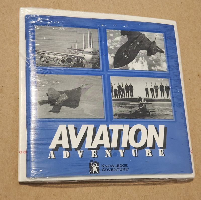 Aviation Adventure PC CD-ROM Factory Sealed Knowledge Adventure 1995