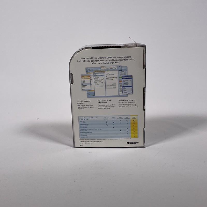 Microsoft Office Ultimate 2007 DVD Full Version Word Excel Powerpoint SEALED BOX gallery