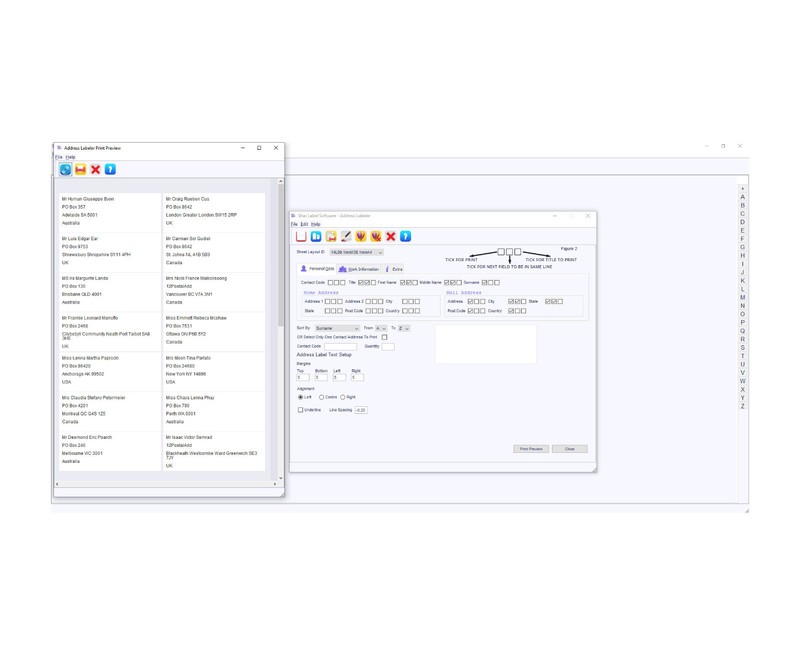 Label Maker Shaz Label Software Printer Shipping Address Design App AT SOFT04 gallery