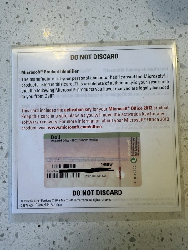 Microsoft Office Home and Business H&B 2013 License Key Medialess North America