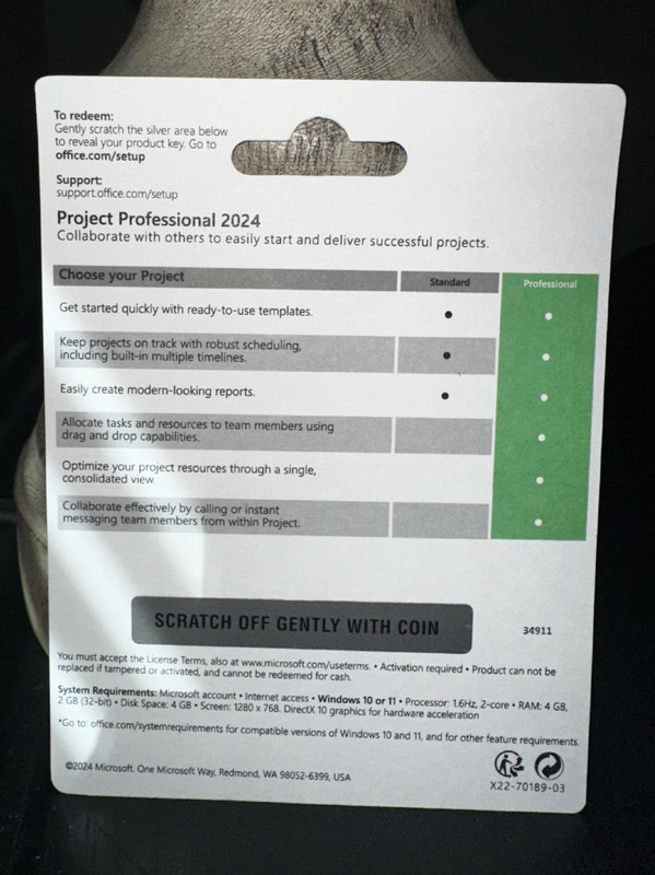 Microsoft Project 2024 Professional Retail 1 PC Lifetime gallery