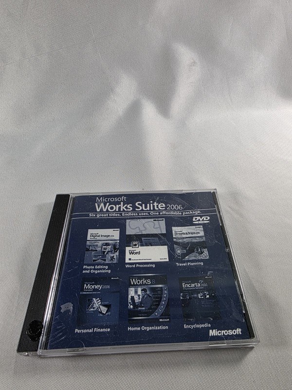 Microsoft Works Suite 2006 DVD Rom PC Computer Program Software – with Key