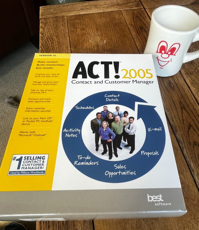 Sealed BRAND NEW Act! 2005 Version 7 Contact Customer Manager Full Retail Box