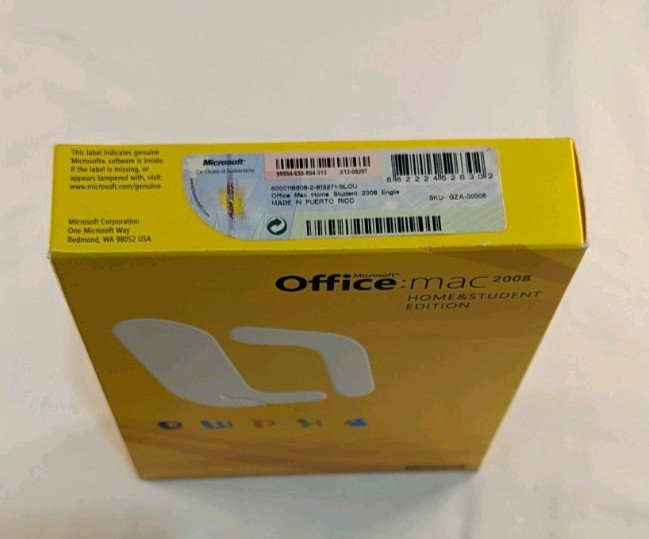 Office: Mac 2008 Home & Student Edition with Three Product Keys gallery
