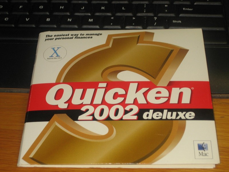 Intuit Quicken 2002 for Mac OS X Software Disc CD - Used Clean Genuine OEM