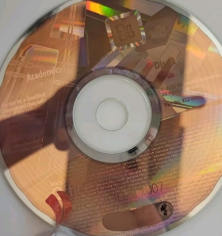 MS Office Pro 2007 Upgrade For Academic Use Only Used 2 Disks gallery