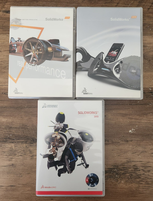 Lot Solidworks 2009 2010 2013 CAD Software 32 & 64 Bit DVD No Serial/Key Code