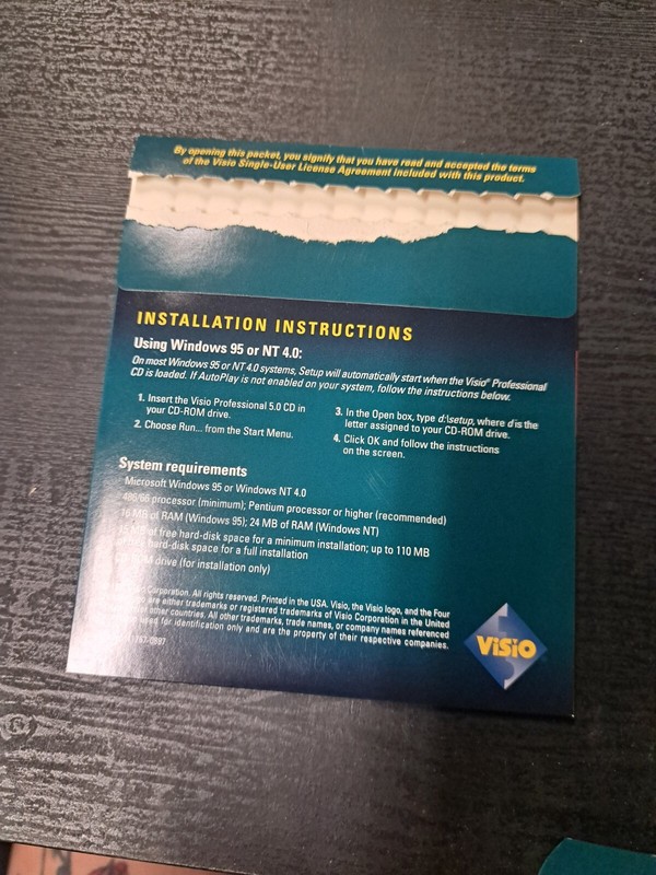 Visio Professional 5.0 Software Instruction User Manuals Academic Version VTG gallery